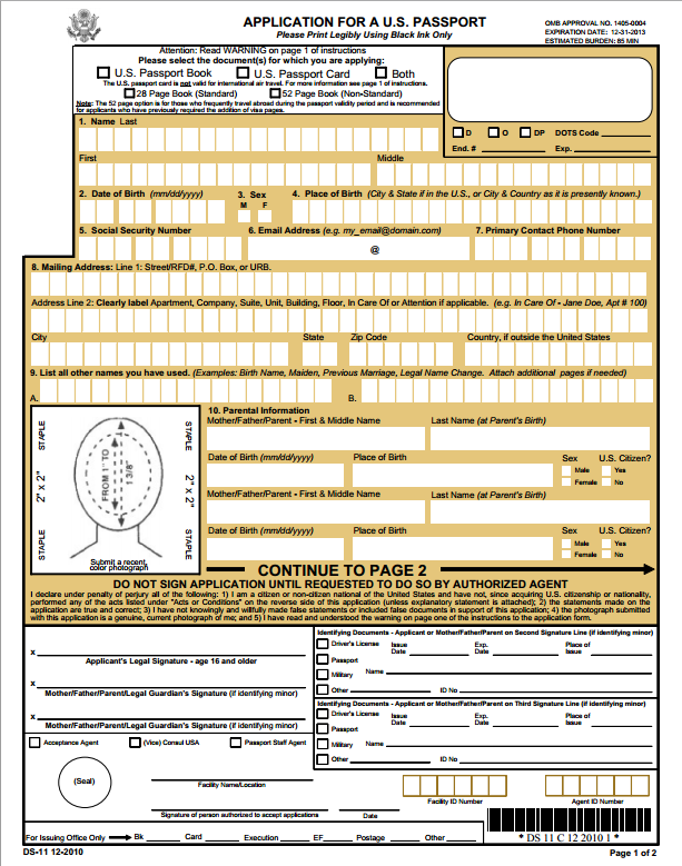 DS11 Form