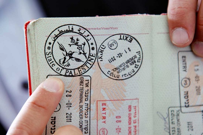 Palestine Passport Stamp