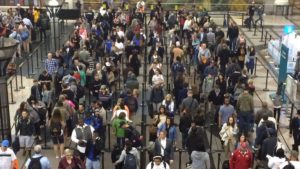 Typical TSA Screening Line